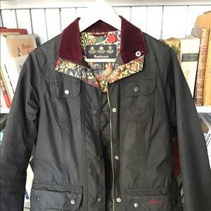 Barbour waxed black utility jacket morris …